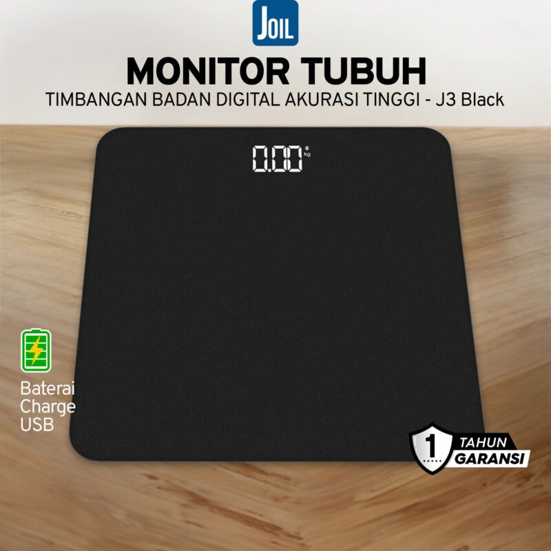 Joil Timbangan Badan Digital J3 - Black